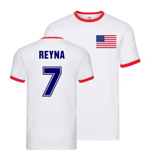 Gio Reyna USA Ringer T-Shirt (White)