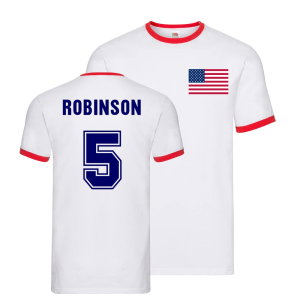 Antonee Robinson USA Ringer T-Shirt (White)