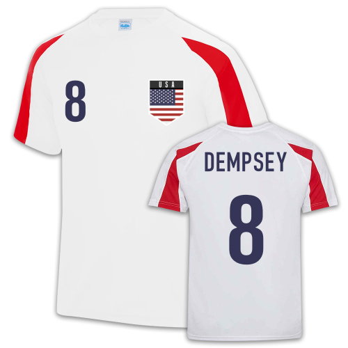 Clint Dempsey USA Sports Training Jersey (White)