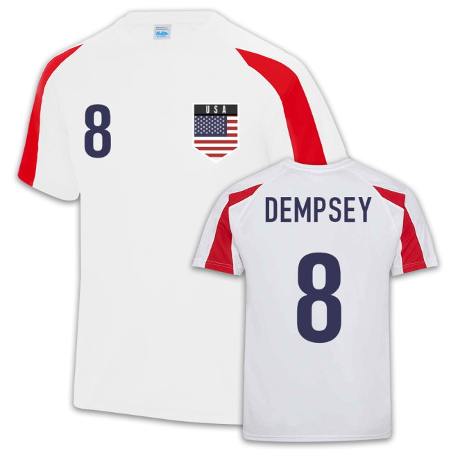 Clint Dempsey USA Sports Training Jersey (White)