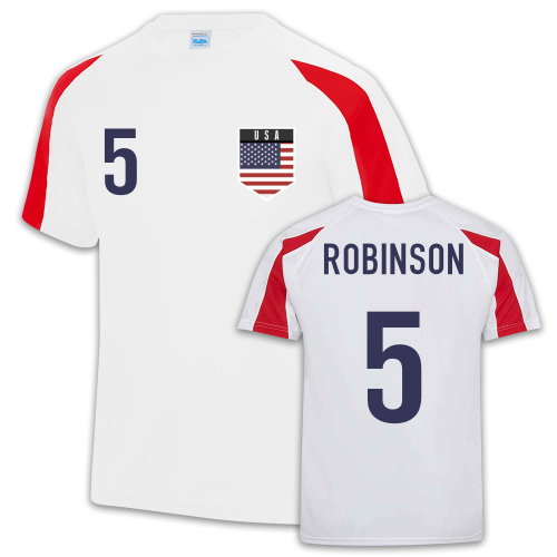 Antonee Robinson USA Sports Training Jersey (White)