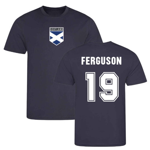 Lewis Ferguson Scotland Training Jersey (Navy)