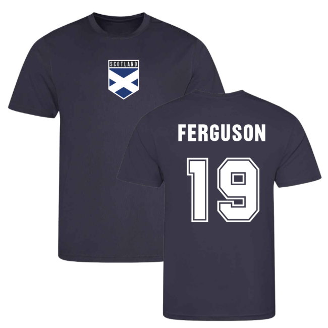 Lewis Ferguson Scotland Training Jersey (Navy)