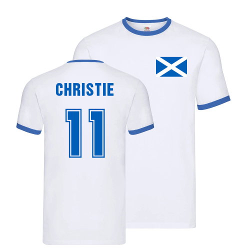 Ryan Christie Scotland Ringer T-Shirt (White)
