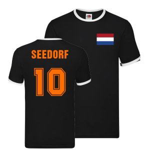 Clarence Seedorf Holland Ringer T-Shirt (Black)