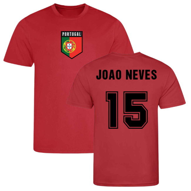 Joao Neves Portugal Training Jersey (Red)