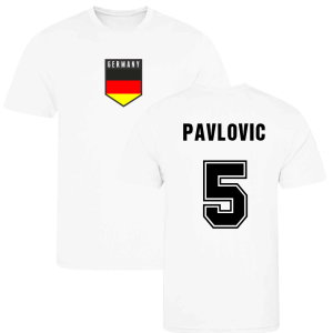Aleksandar Pavlovic Germany Training Jersey (White)