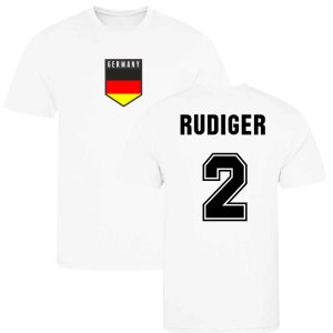 Antonio Rudiger Germany Training Jersey (White)