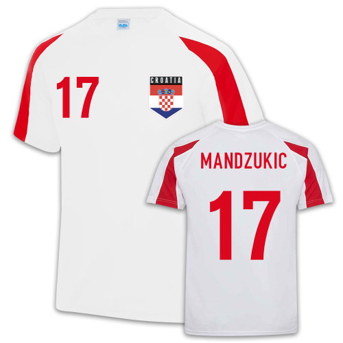 Mario Mandzukic Croatia Sports Training Jersey (White)