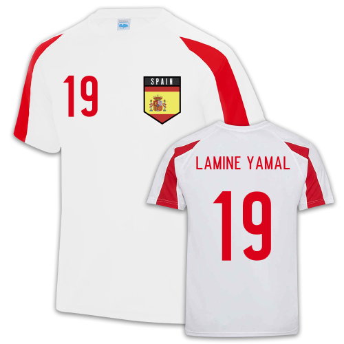 Lamine Yamal Spain Sports Training Jersey (White)