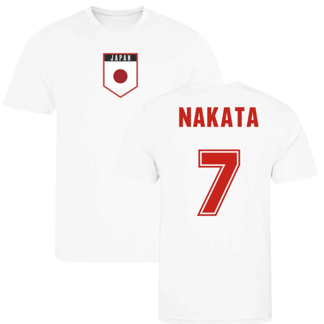 Hidetoshi Nakata Japan Training Jersey (White)