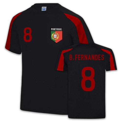 Bruno Fernandes Portugal Sports Training Jersey (Black)