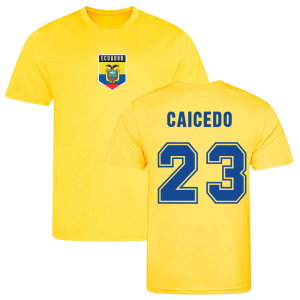 Moises Caicedo Ecuador Training Jersey (Yellow)