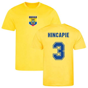 Piero Hincapie Ecuador Training Jersey (Yellow)