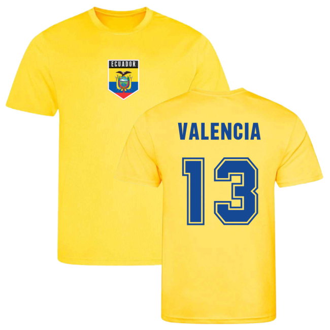 Enner Valencia Ecuador Training Jersey (Yellow)