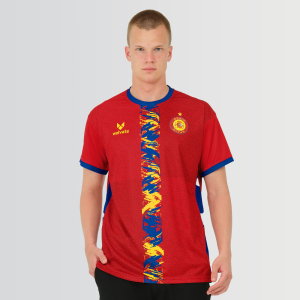 Spain Legacy Football Jersey Red (Wolvate) Kids Short Sleeve