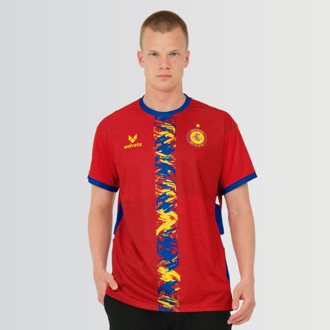 Spain Legacy Football Jersey Red (Wolvate) Kids Short Sleeve