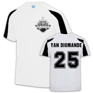 Yan Diomande Real Madrid Sport Training Jersey (White)