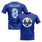 Paul Gascoigne Rangers Illustration T-Shirt (Blue)