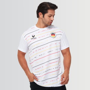Germany Legacy Football Jersey Striped (Wolvate) kids Kids Short Sleeve