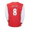 2010-11 Arsenal Nike Long Sleeve Home Shirt (Nasri 8)