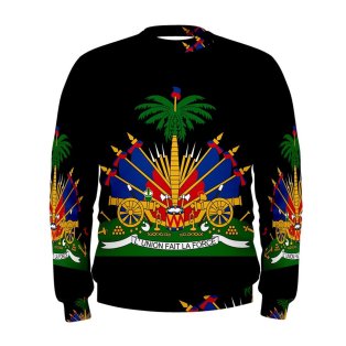 Haiti Coat Of Arms Sublimated Sweatshirt