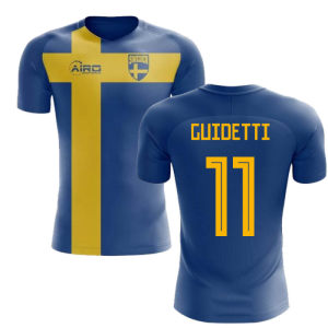 2022-2023 Sweden Flag Concept Football Shirt (Guidetti 11) - Kids