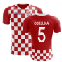 2023-2024 Croatia Flag Concept Football Shirt (Corluka 5) - Kids