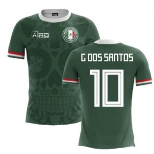 2023-2024 Mexico Home Concept Football Shirt (G Dos Santos 10) - Kids
