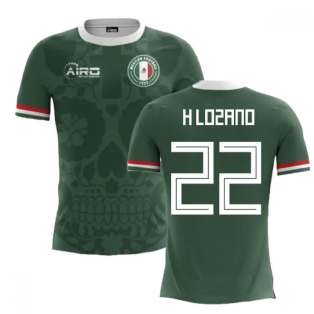 2022-2023 Mexico Home Concept Football Shirt (H Lozano 22) - Kids