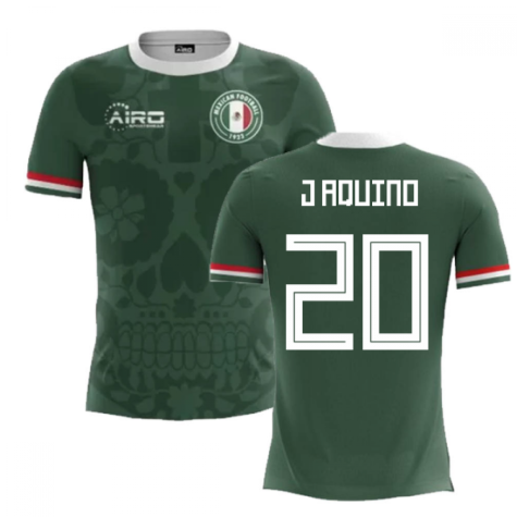 2023-2024 Mexico Home Concept Football Shirt (J Aquino 20) - Kids