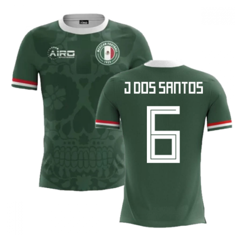 2023-2024 Mexico Home Concept Football Shirt (J Dos Santos 6) - Kids