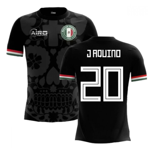 2023-2024 Mexico Third Concept Football Shirt (J Aquino 20) - Kids