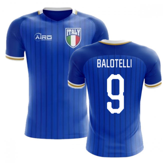 2025-2026 Italy Home Concept Football Shirt (Balotelli 9) - Kids