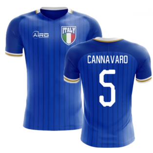 2022-2023 Italy Home Concept Football Shirt (Cannavaro 5) - Kids
