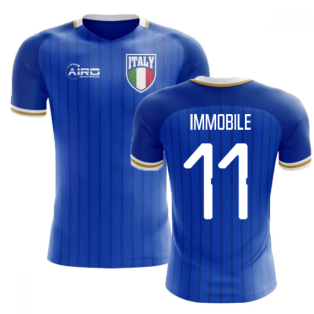 2022-2023 Italy Home Concept Football Shirt (Immobile 11) - Kids