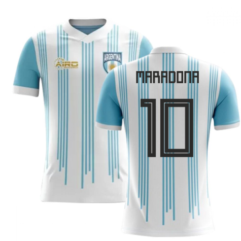 2023-2024 Argentina Home Concept Football Shirt (Maradona 10) - Kids