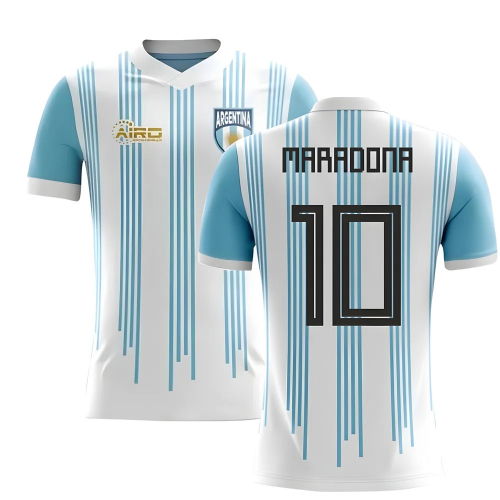 2025-2026 Argentina Home Concept Football Shirt (Maradona 10) - Kids