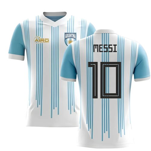 2025-2026 Argentina Home Concept Football Shirt (Messi 10) - Kids