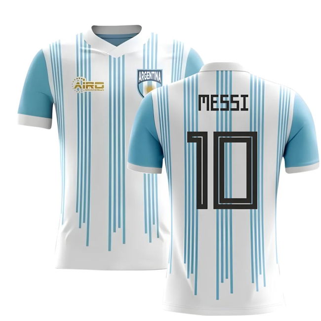 2025-2026 Argentina Home Concept Football Shirt (Messi 10) - Kids