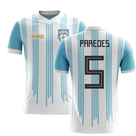 2022-2023 Argentina Home Concept Football Shirt (Paredes 5) - Kids