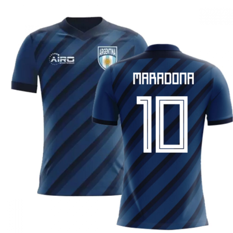 2024-2025 Argentina Away Concept Football Shirt (Maradona 10) - Kids
