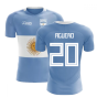 2023-2024 Argentina Flag Concept Football Shirt (Aguero 20) - Kids
