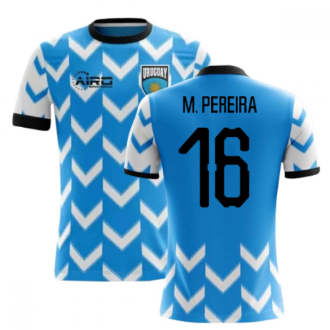 2023-2024 Uruguay Home Concept Football Shirt (M. Pereira 16) - Kids