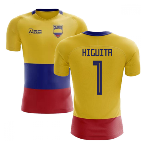 2023-2024 Colombia Flag Concept Football Shirt (Higuita 1) - Kids