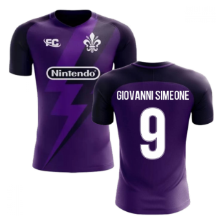 2022-2023 Fiorentina Fans Culture Home Concept Shirt (Giovanni Simeone 9) - Kids