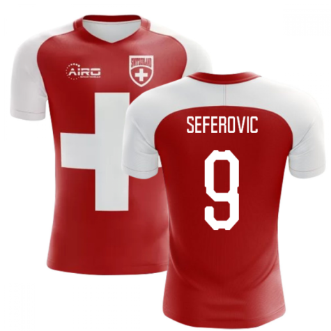 2022-2023 Switzerland Flag Concept Football Shirt (Seferovic 9) - Kids