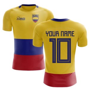 2023-2024 Colombia Flag Concept Football Shirt (Your Name) -Kids