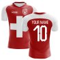 2023-2024 Switzerland Flag Concept Football Shirt (Your Name) -Kids