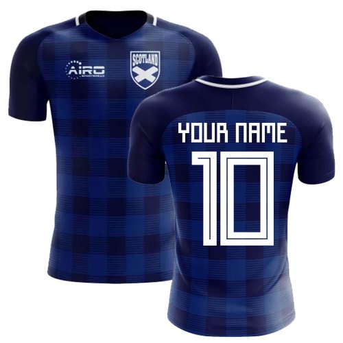 2025-2026 Scotland Tartan Concept Football Shirt (Your Name) -Kids